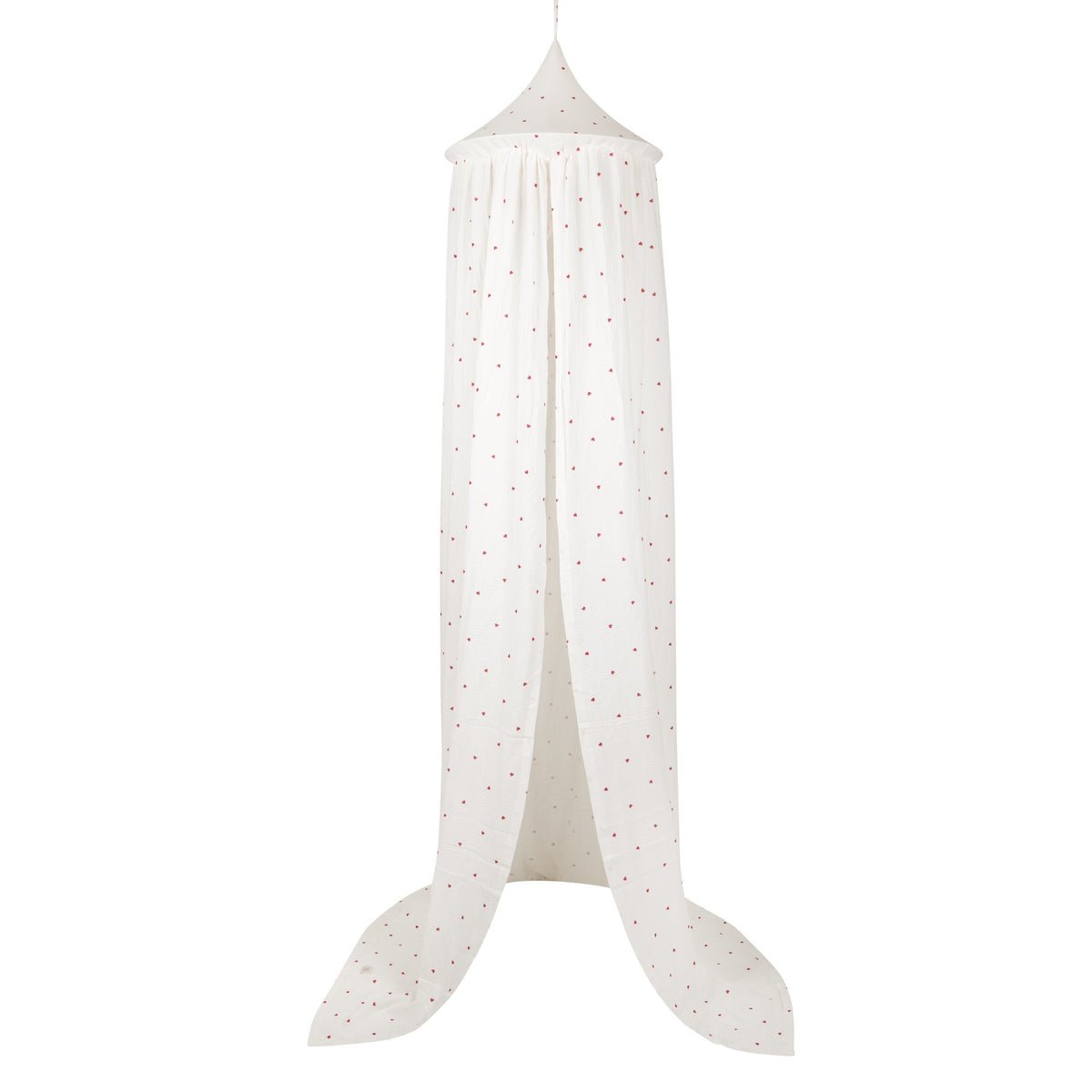 Sweet Hearts Muslin Cotton Bed Canopy for Babies & Kids (0–6y) - Tiny Tugz™