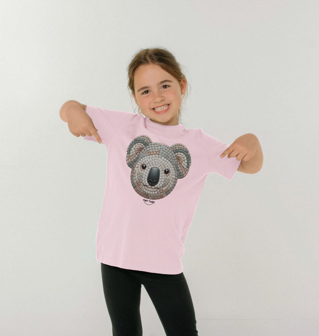 Organic Cotton Kids’ T-Shirt – Mosaic Kola Design