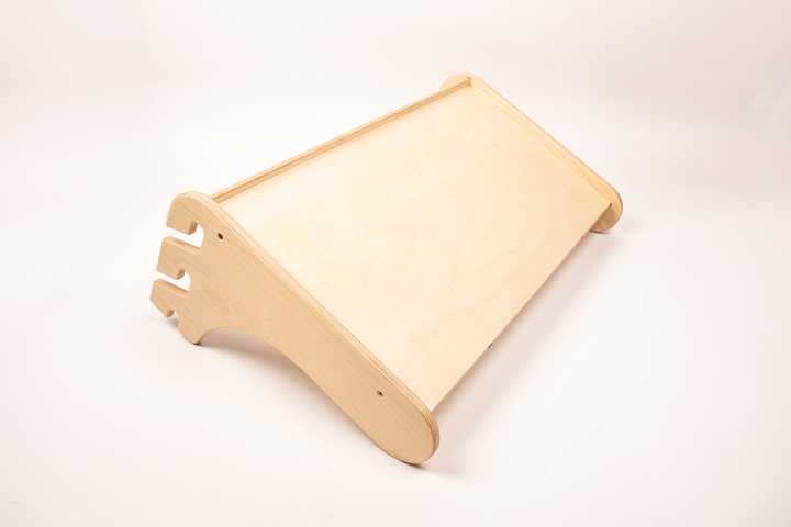 Table & Chair Add-On for 2-in-1 Triangle Climber & Swedish Wall – Natural Wood - Tiny Tugz™