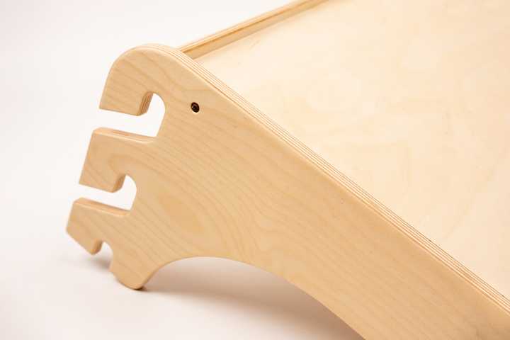 Table & Chair Add-On for 2-in-1 Triangle Climber & Swedish Wall – Natural Wood - Tiny Tugz™