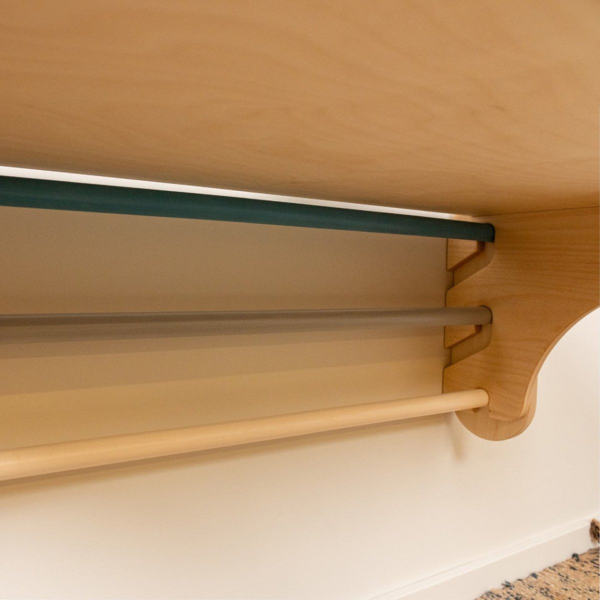 Table & Chair Add-On for 2-in-1 Triangle Climber & Swedish Wall – Natural Wood - Tiny Tugz™