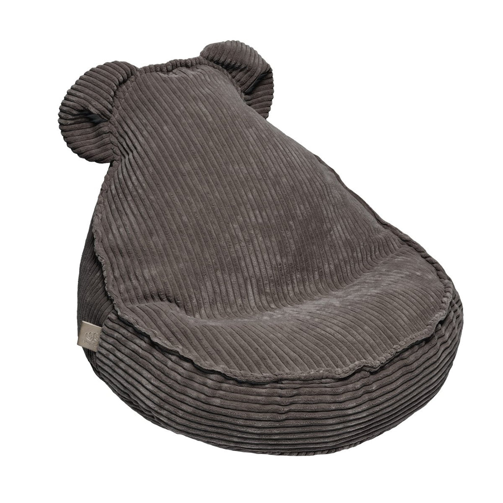Teddy Beanbag Pouf for Kids - Velvet Corduroy (Brown) - Tiny Tugz™