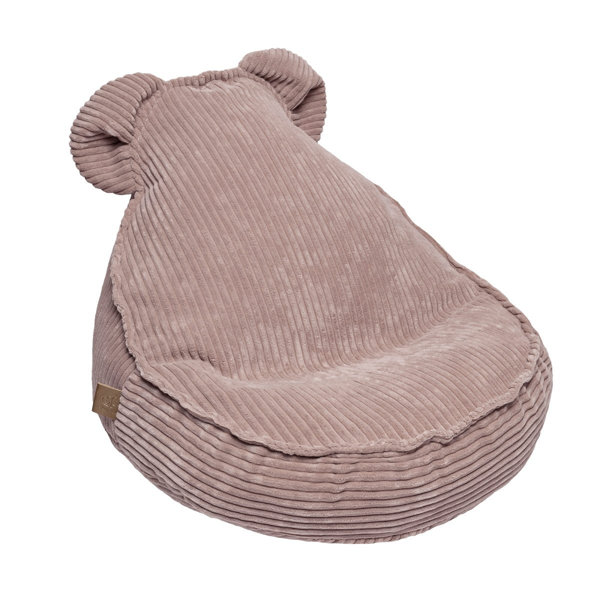 Teddy Beanbag Pouf for Kids - Velvet Corduroy (Powder Rose) - Tiny Tugz™