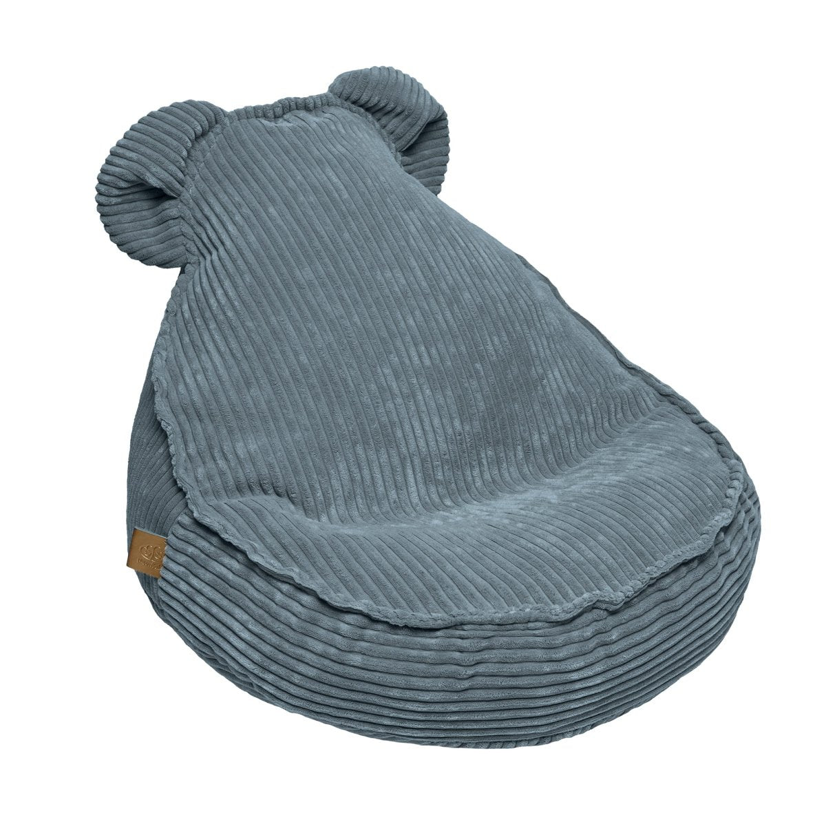 Teddy Beanbag Pouf for Kids - Velvet Corduroy (Turquoise) - Tiny Tugz™