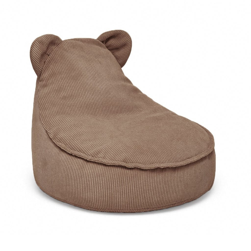Teddy Corduroy Beanbag Pouf for Children (Brown) - Tiny Tugz™