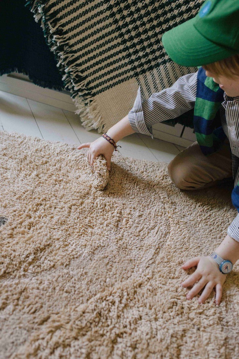 Teddy Cotton Rug for Kids (120 x 122cm) - Tiny Tugz™