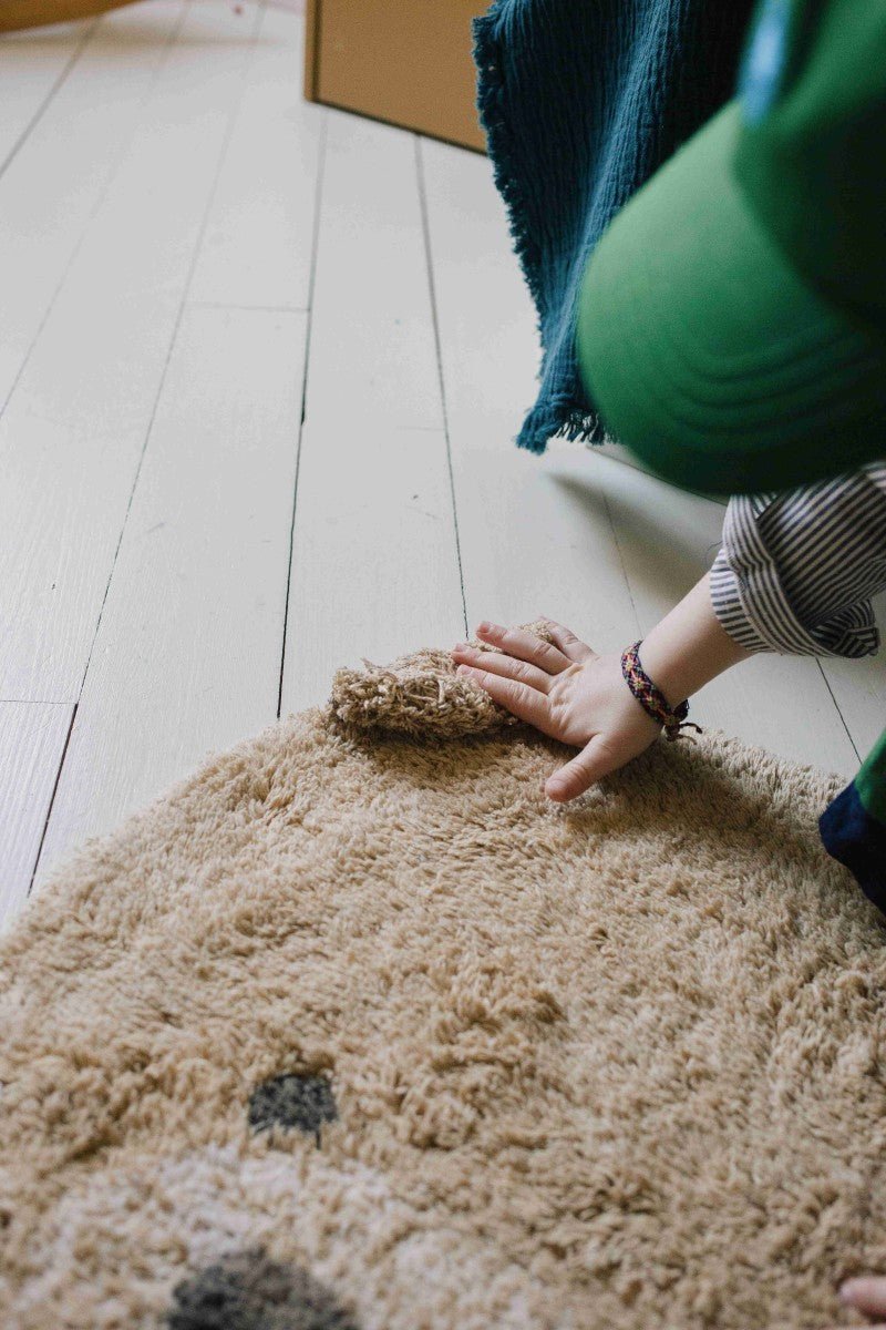 Teddy Cotton Rug for Kids (120 x 122cm) - Tiny Tugz™