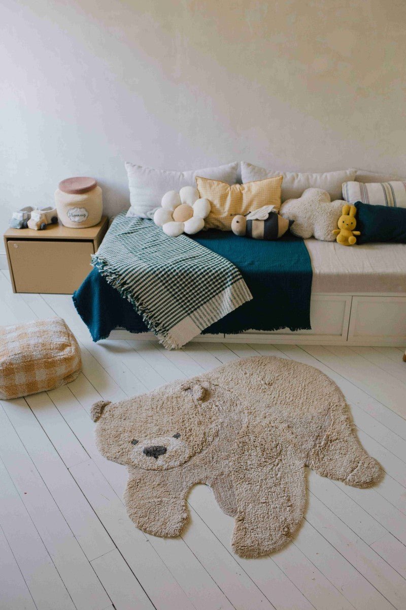 Teddy Cotton Rug for Kids (120 x 122cm) - Tiny Tugz™