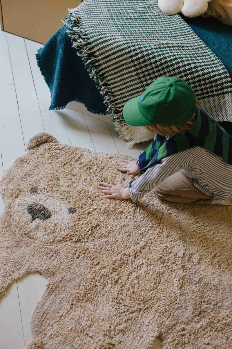 Teddy Cotton Rug for Kids (120 x 122cm) - Tiny Tugz™