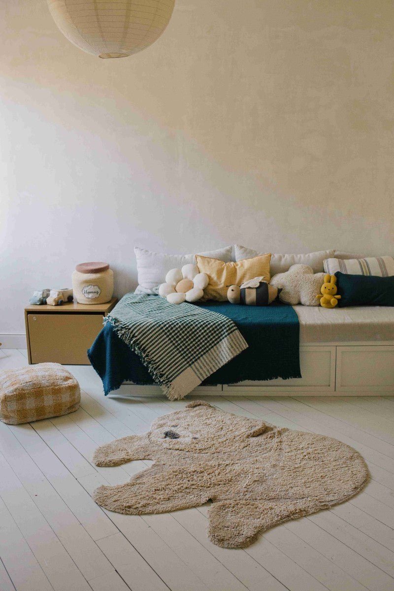 Teddy Cotton Rug for Kids (120 x 122cm) - Tiny Tugz™