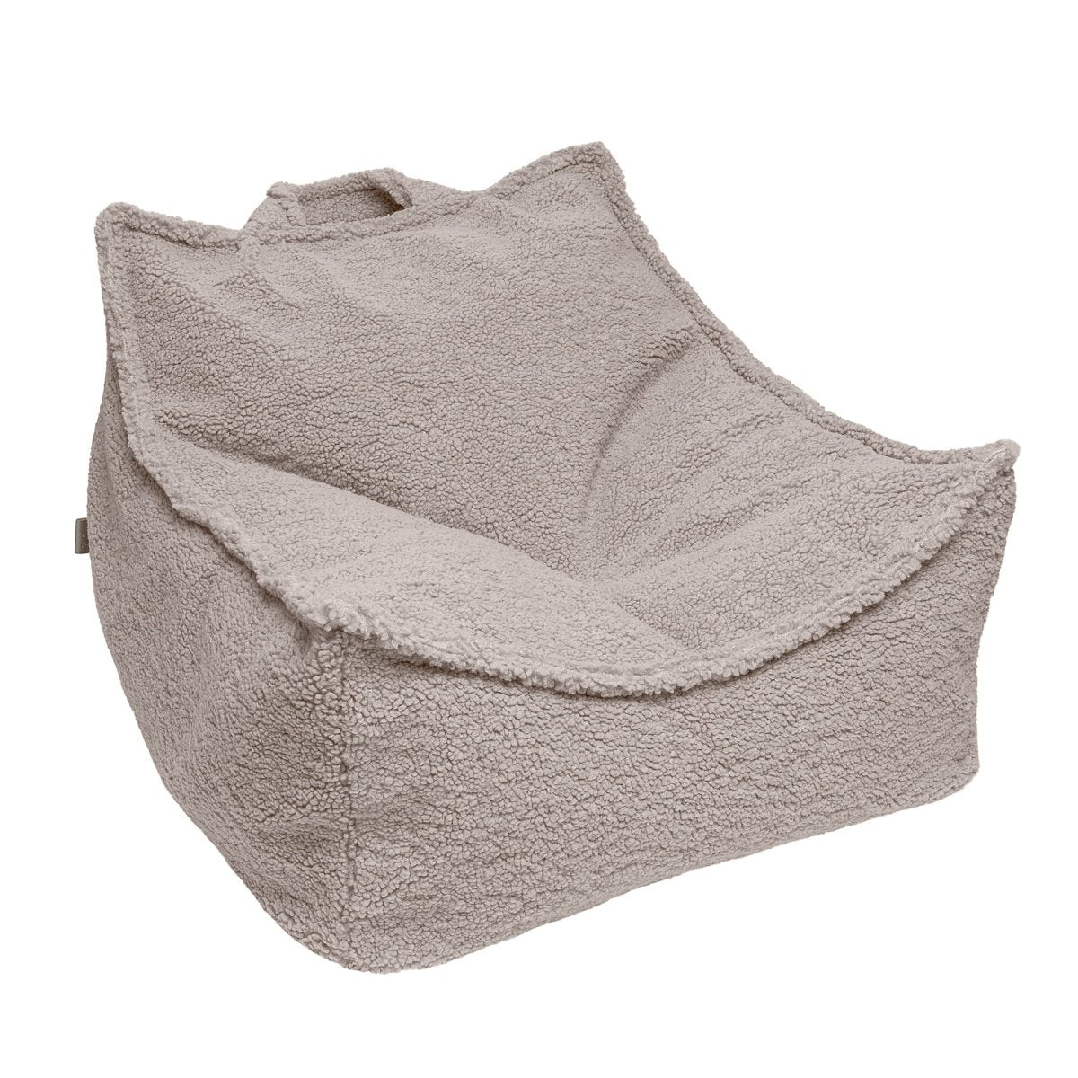 Teddy Fleece Beanbag Pouf for Children (Grey) - Tiny Tugz™