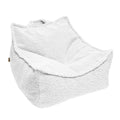 Teddy Fleece Beanbag Pouf for Children (White) - Tiny Tugz™