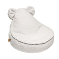 Teddy Fleece Bear Beanbag Pouf for Children (Cream) - Tiny Tugz™