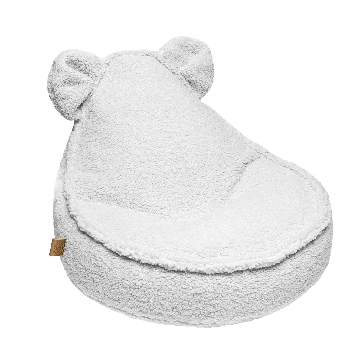 Teddy Fleece Bear Beanbag Pouf for Children (White) - Tiny Tugz™