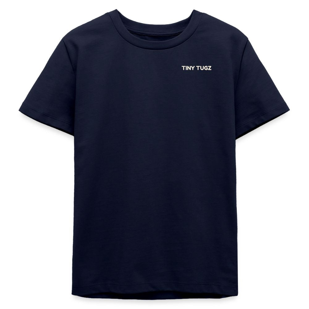 Teen Casual Organic Cotton Set (Navy T-Shirt + Heather Grey Shorts) - Tiny Tugz™