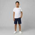 Teen Casual Organic Cotton Set (White T-Shirt + Navy Shorts) - Tiny Tugz™