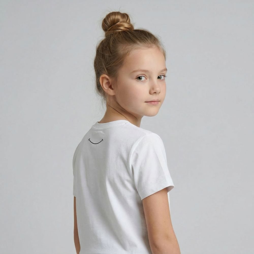 Teen Casual Organic Cotton Set (White T-Shirt + Navy Shorts) - Tiny Tugz™