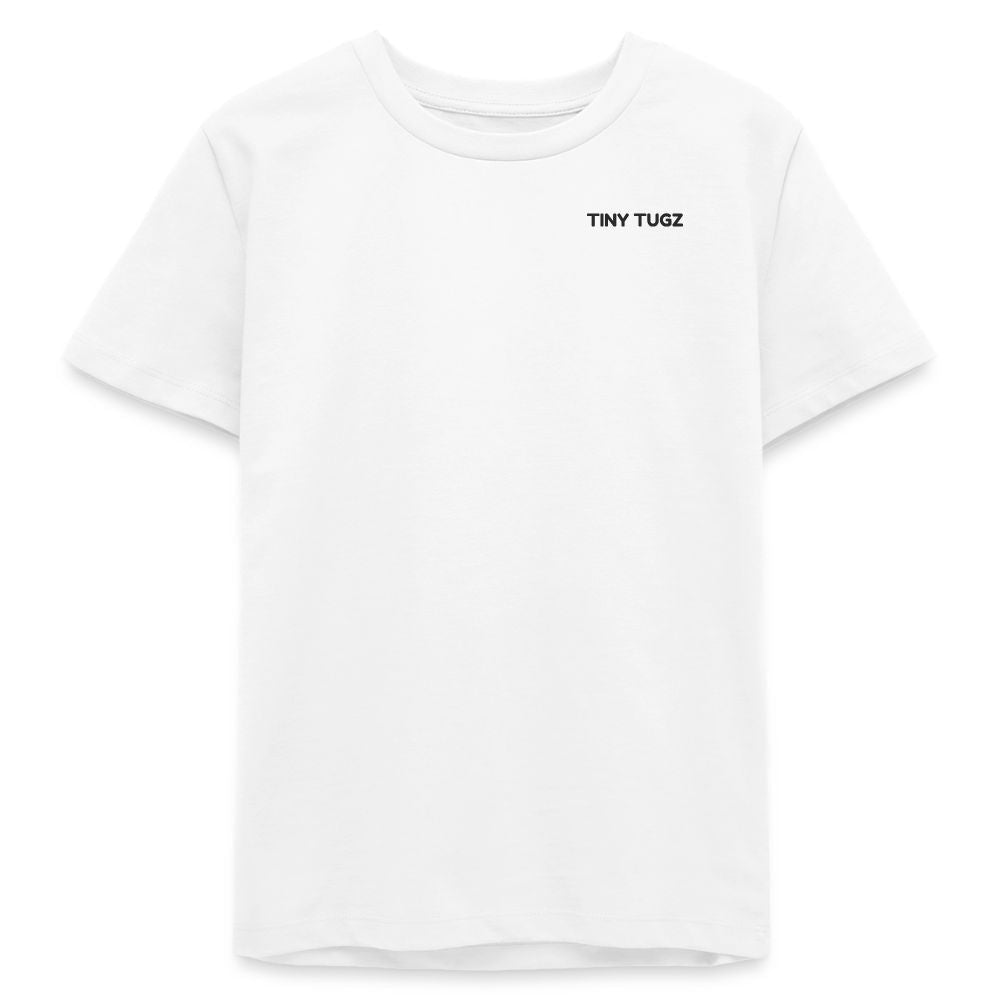 Teen Casual Organic Cotton Set (White T-Shirt + Navy Shorts) - Tiny Tugz™