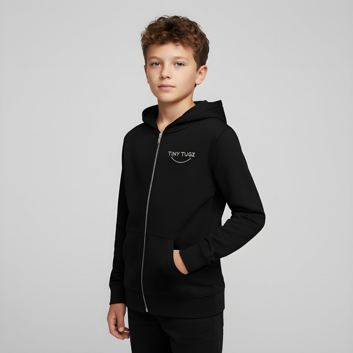 Teen Organic Cotton Zip-Thru Hoodie (Active Collection) - Tiny Tugz™