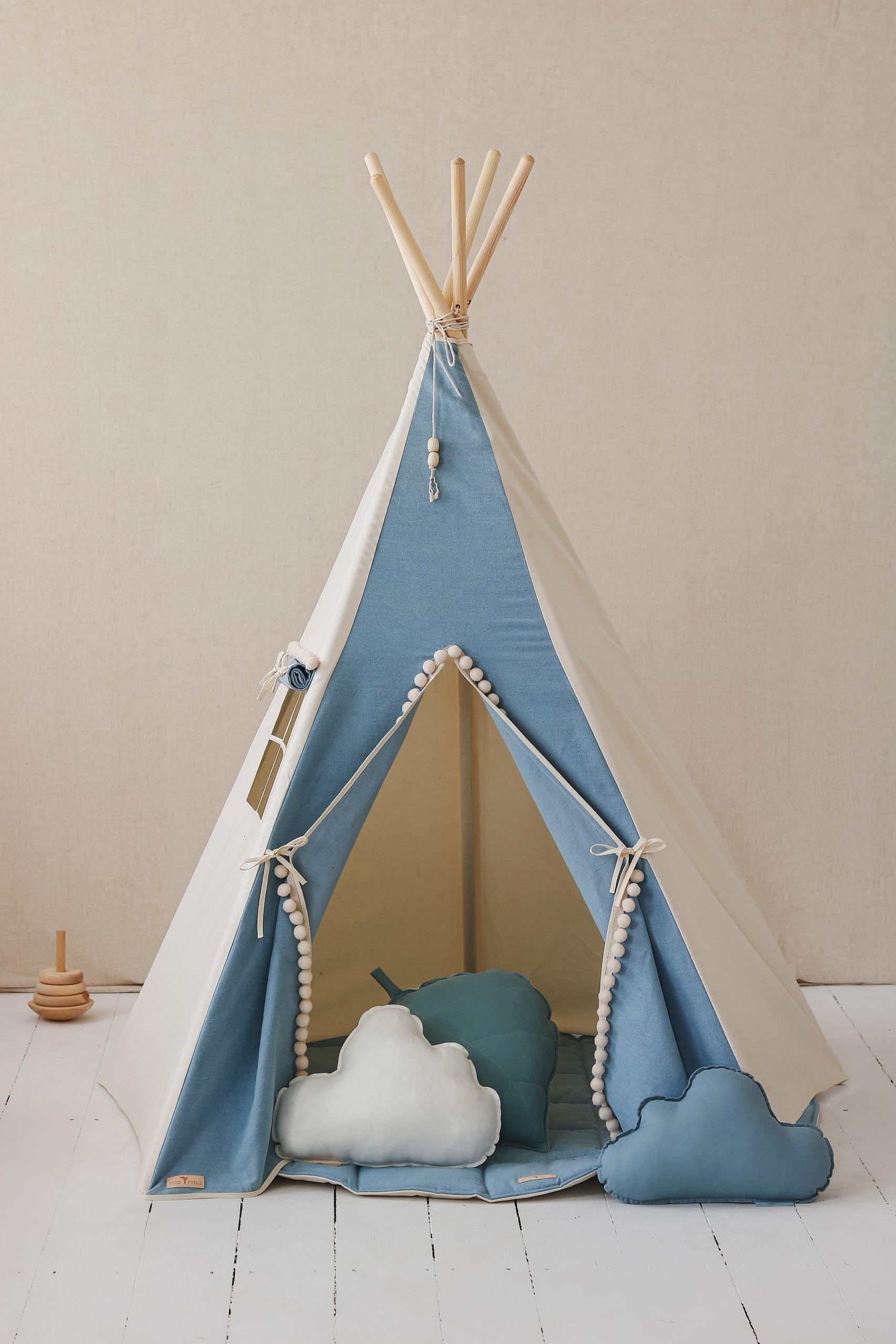 Teepee Tent - Jeans With Pompoms