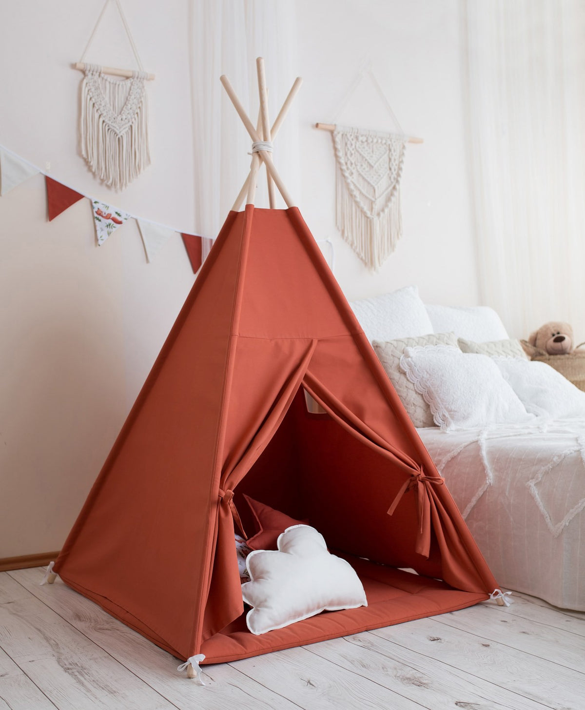 Terracotta Teepee Tent – OEKO-TEX® certified cotton teepee tent, handmade in Poland