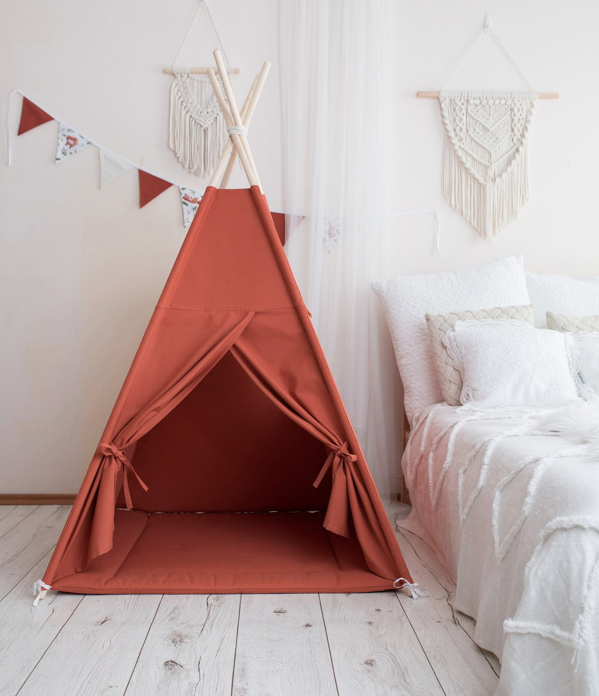 Terracotta Teepee Tent – OEKO-TEX® certified cotton teepee tent, handmade in Poland