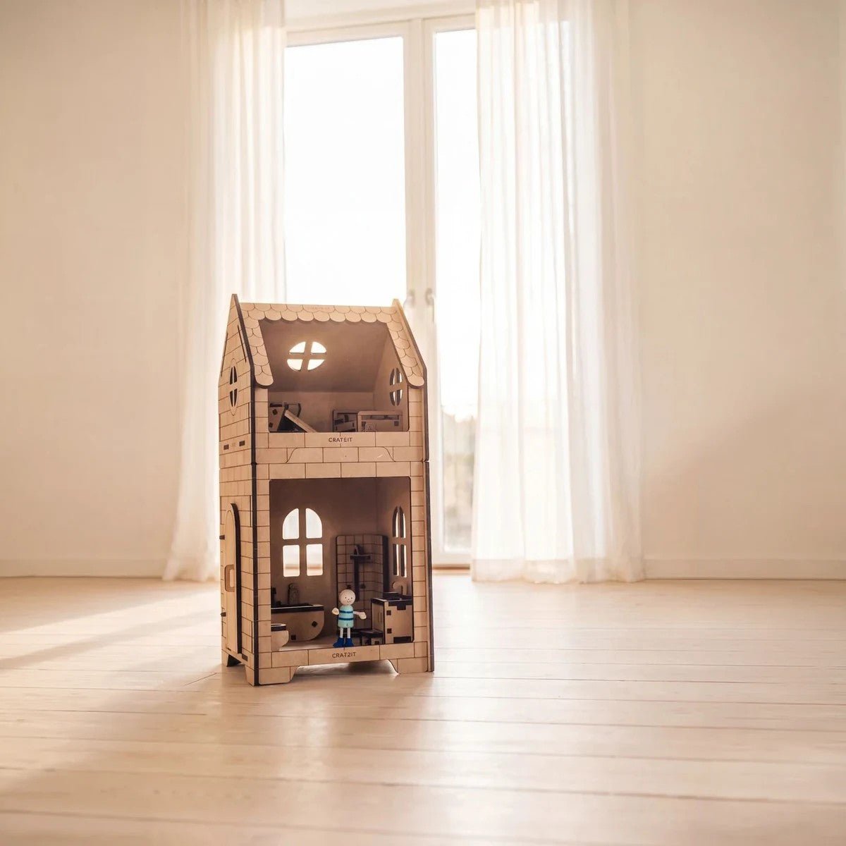 The Bubble Nest - Colour-Your-Own Wooden Dollhouse - Tiny Tugz™