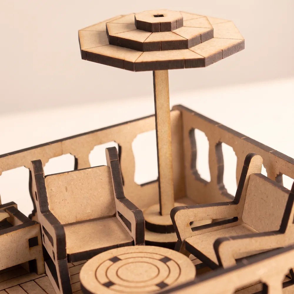 The Cloud Office - Colour-Your-Own Wooden Dollhouse - Tiny Tugz™