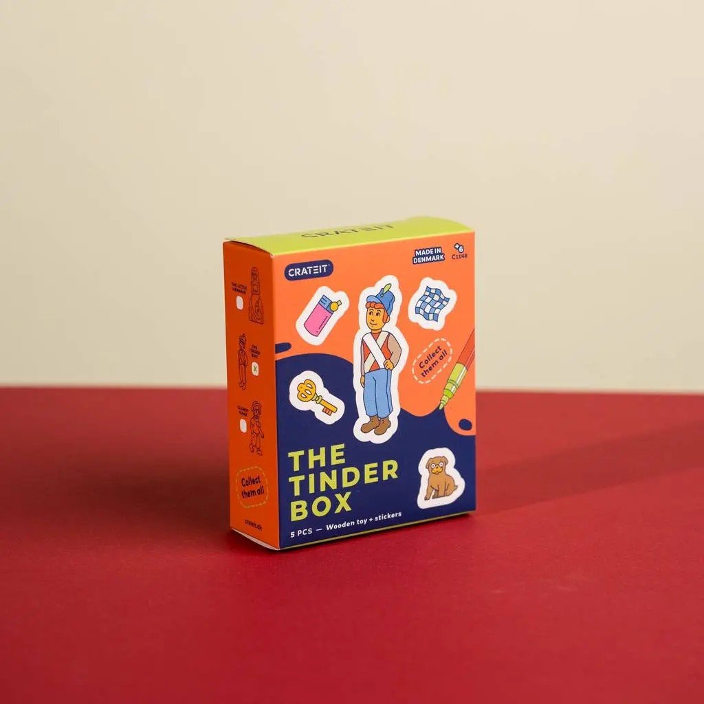The Tinder Box - Colour-Your-Own Wooden Fairy-Tale Mini Set - Tiny Tugz™