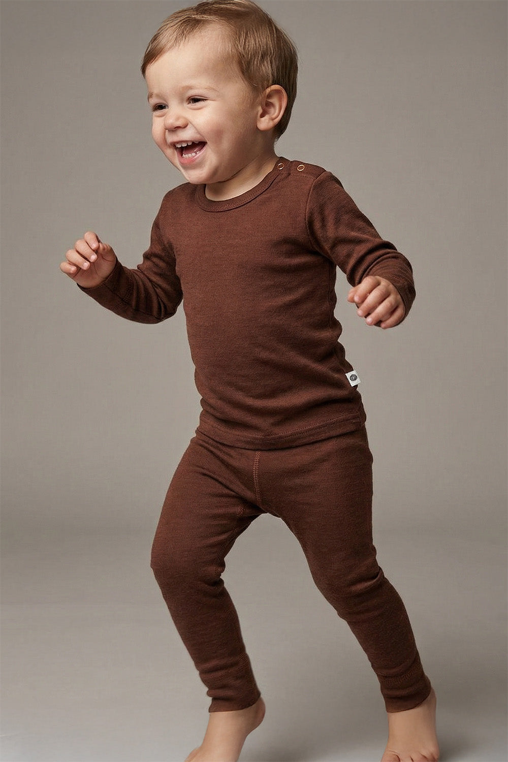Children's Thermal Clothing Set - Cinnamon