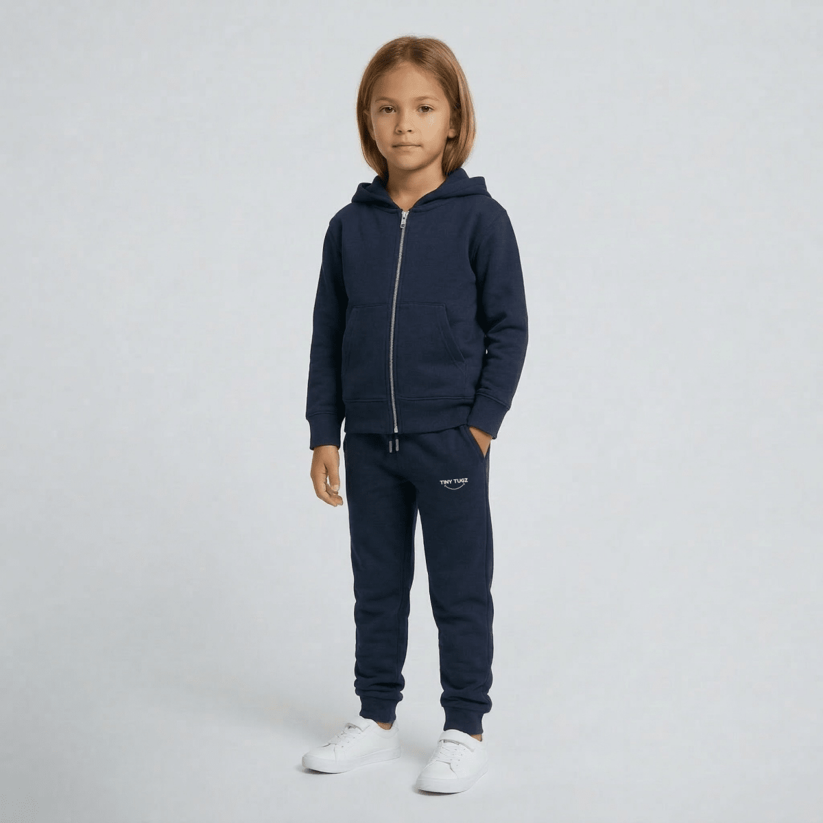 Tiny Tugz™ 100% Organic Cotton Kids Joggers – Navy - Tiny Tugz™