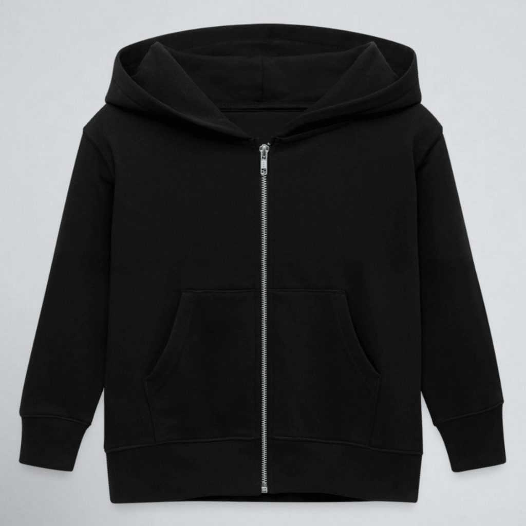 Tiny Tugz™ 100% Organic Cotton Kids Tracksuit – Stripe Logo – Black - Tiny Tugz™
