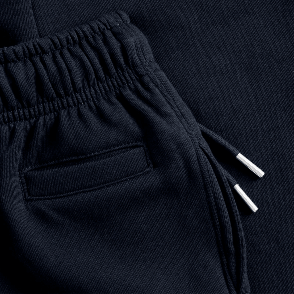 Tiny Tugz™ 100% Organic Cotton Kids Tracksuit – Stripe Logo – Navy - Tiny Tugz™