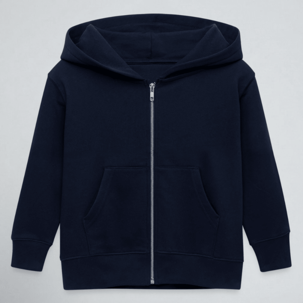 Tiny Tugz™ 100% Organic Cotton Kids Tracksuit – Stripe Logo – Navy - Tiny Tugz™