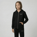 Tiny Tugz™ 100% Organic Cotton Teen Tracksuit – Stripe Logo – Black - Tiny Tugz™