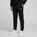 Tiny Tugz™ 100% Organic Cotton Teen Tracksuit – Stripe Logo – Black - Tiny Tugz™