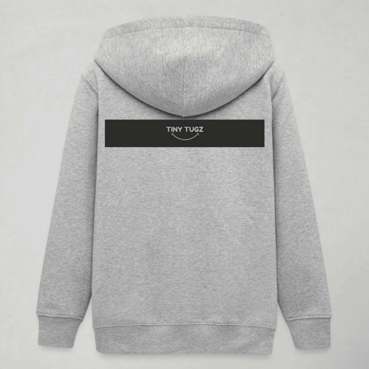 Tiny Tugz™ 100% Organic Cotton Teen Tracksuit – Stripe Logo – Grey - Tiny Tugz™
