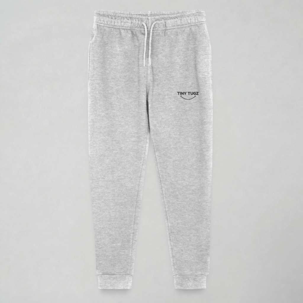 Tiny Tugz™ 100% Organic Cotton Teen Tracksuit – Stripe Logo – Grey - Tiny Tugz™