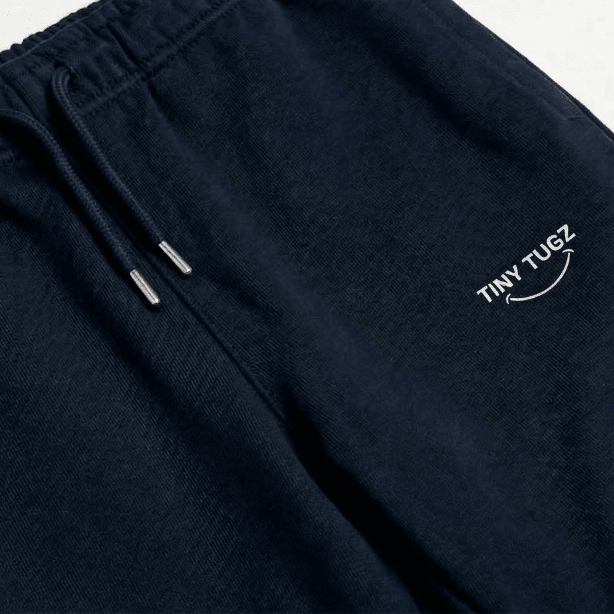 Tiny Tugz™ 100% Organic Cotton Teen Tracksuit – Stripe Logo – Navy - Tiny Tugz™