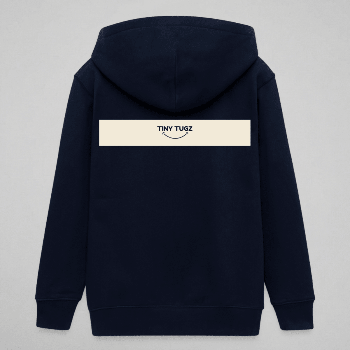 Tiny Tugz™ 100% Organic Cotton Teen Tracksuit – Stripe Logo – Navy - Tiny Tugz™