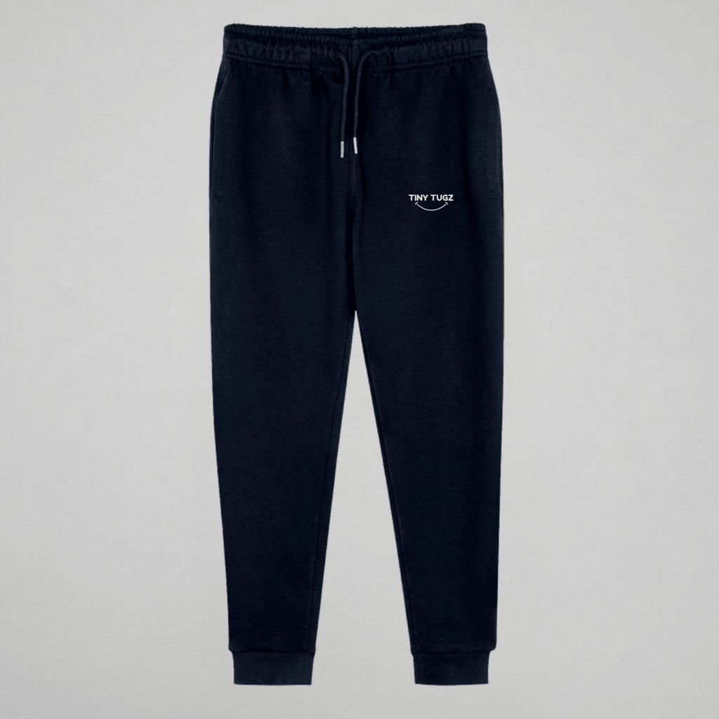 Tiny Tugz™ 100% Organic Cotton Teen Tracksuit – Stripe Logo – Navy - Tiny Tugz™