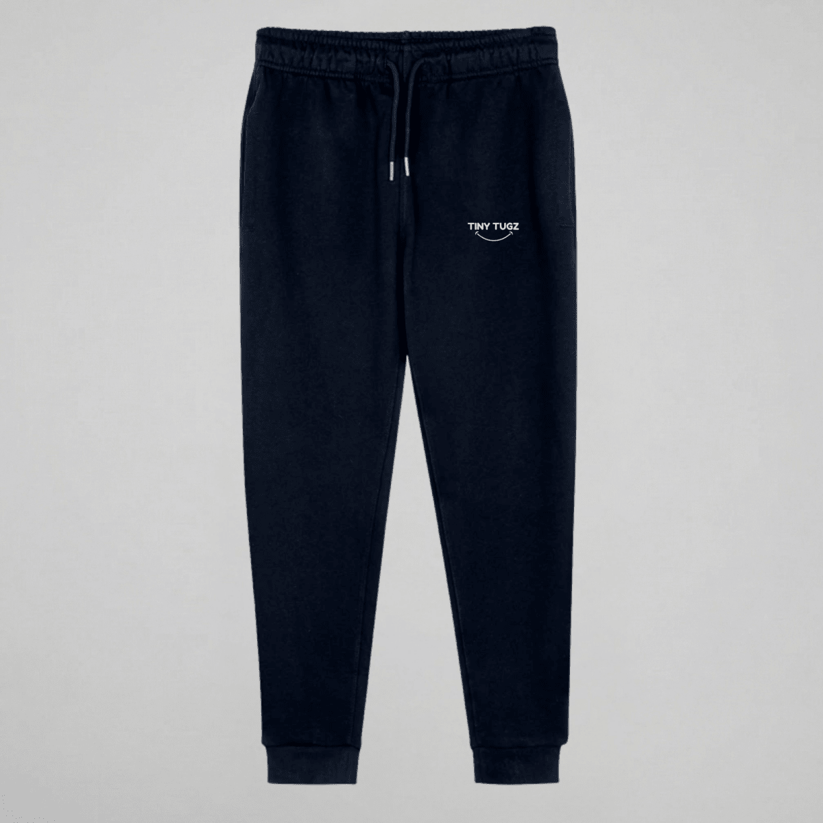 Tiny Tugz™ 100% Organic Cotton Teen Tracksuit – Stripe Logo – Navy - Tiny Tugz™