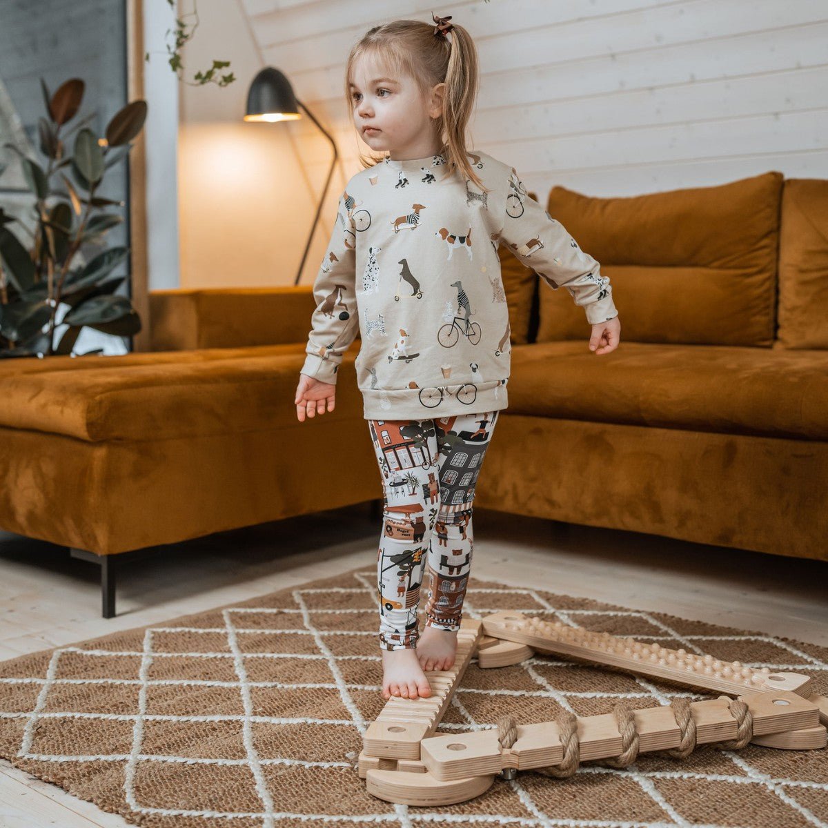 TipiToo® Small Balance Beam Set - 3 x 58 cm - Jute Rope - Tiny Tugz™