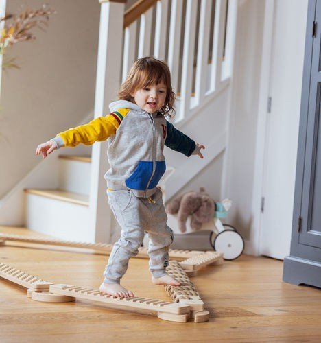 TipiToo® Small Balance Beam Set - 3 x 58 cm - Jute Rope - Tiny Tugz™