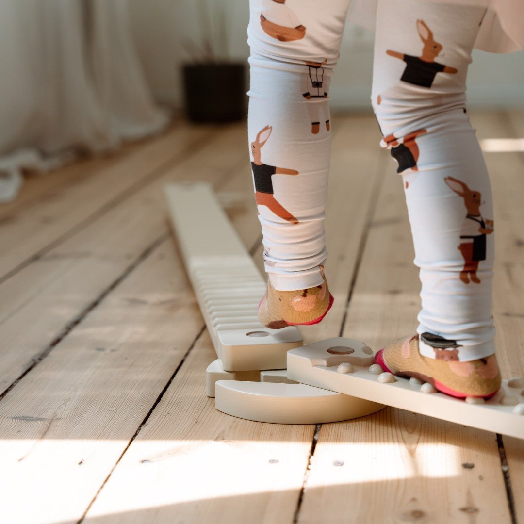 TipiToo® Small Balance Beam Set - 3 x 58 cm - White Rope - Tiny Tugz™