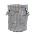 Toy Storage Basket - Corduroy, 39 x 50 cm, with Handles (Grey) - Tiny Tugz™