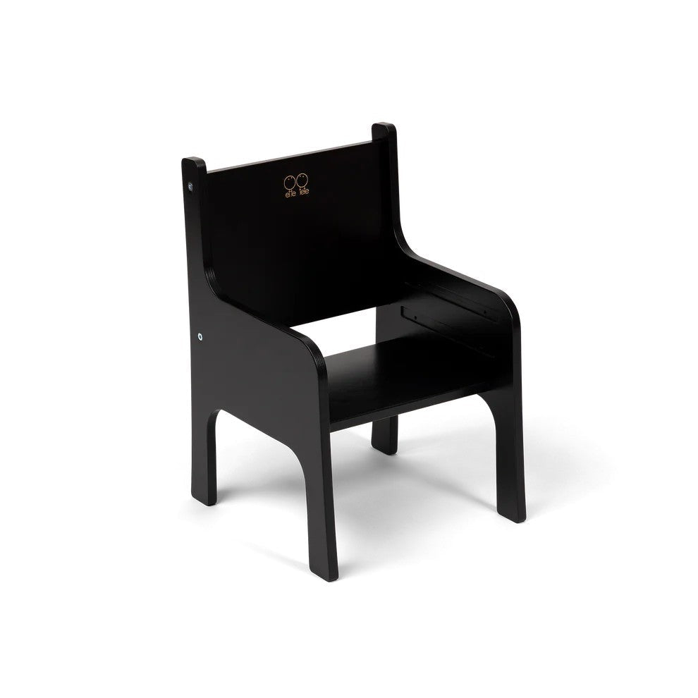 TULLA Montessori Kids Chair - Adjustable Height - Black - Tiny Tugz™