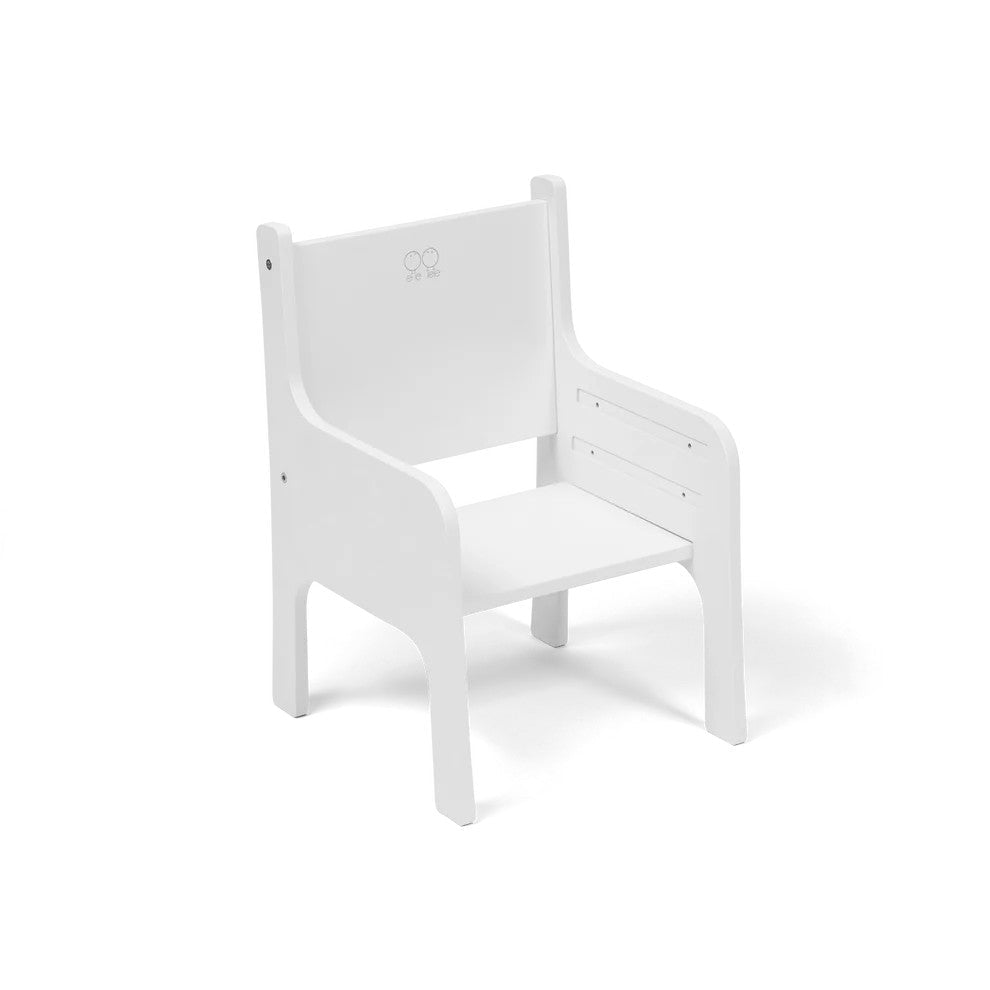 TULLA Montessori Kids Chair - Adjustable Height - White - Tiny Tugz™