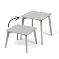 TULLA Montessori Kids Table - Interchangeable Legs - Grey - Tiny Tugz™