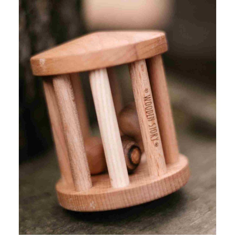 Turtle Dove Wooden Rattle for Babies - Tiny Tugz™